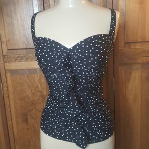 La Blanca Black and White Polka Dot Swimsuit